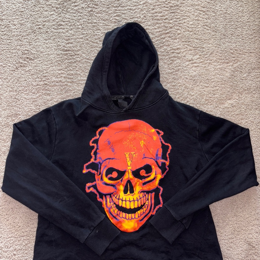 Vlone Skull Shocker Hoodie Size L